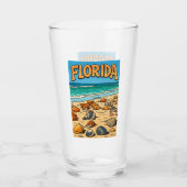 "Plage de Floride" verre avant et arrière (Devant)