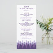 Plage de forêt violet - Menu Mariage (Debout devant)