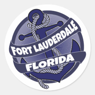 Plage de Fort Lauderdale Floride autocollants d'an