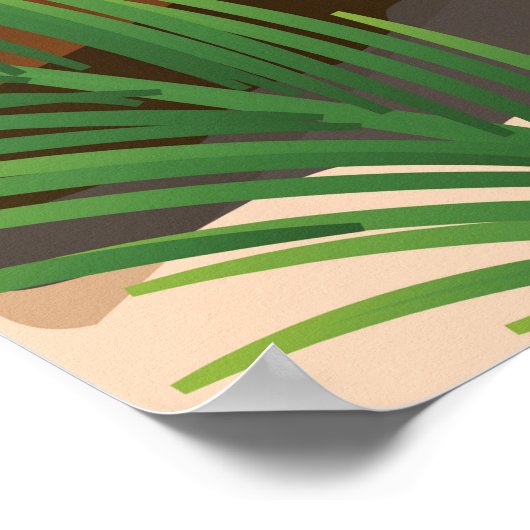 plage de gin rose Grenade affiche voyage (Coin)