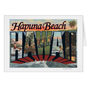 Plage de Hapuna, Hawaï - grandes scènes de lettre