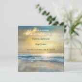 Plage de la côte peinte artistique Invitation de m (Debout devant)