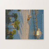 Plage de l'eau claire de Floride. Puzzle (Horizontal)