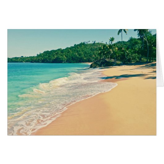 Plage de l'île tropicale tranquille (Devant horizontal)