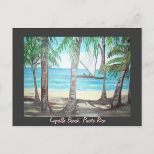 Plage de Luquillo, carte postale
