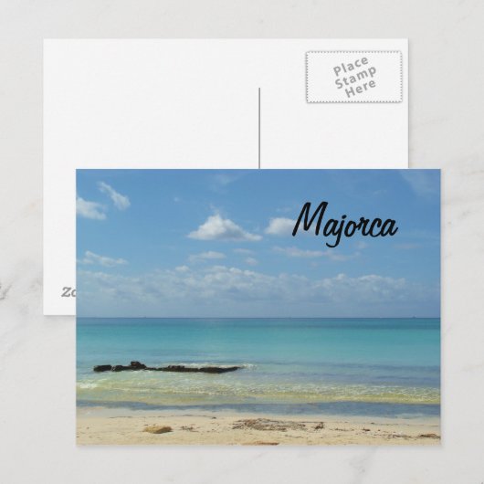 Plage de Majorque - Carte postale (Devant / Derrière)