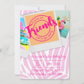 Plage de Malibu, Fille, Invitation de fête d'anniv (Devant)