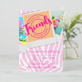 Plage de Malibu, Fille, Invitation de fête d'anniv (Debout devant)