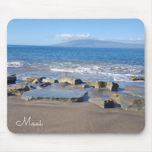 Plage de Maui et tapis de souris de vagues (Devant)