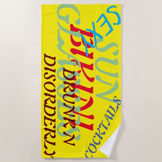 Plage de Murugi et piscine Serviette de plage de F (Devant)