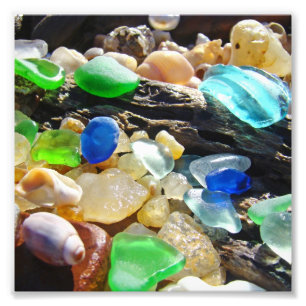 Plage de nature de photographie d'art de Seaglass