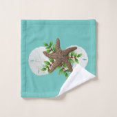 Plage de Noël de vacances tropicale (Gant de toilette)