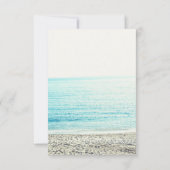 Plage de palmier d'or moderne photo RSVP mariage (Dos)