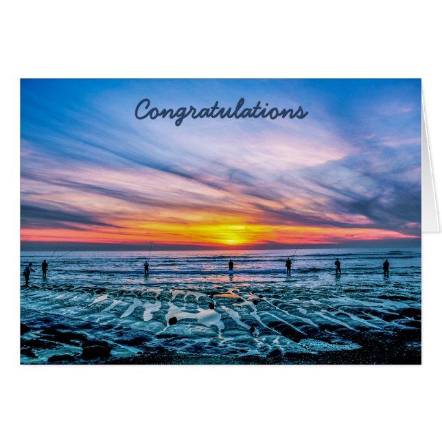 Plage de pêche à la retraite (Devant horizontal)