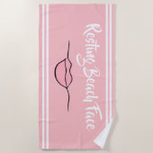 Plage de repos Face aux "lèvres" Serviette de plag (Devant)