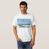 Plage de sable blanc Floride Côte T-shirt (Devant entier)