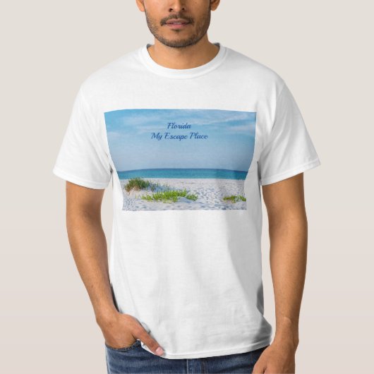 Plage de sable blanc Floride Côte T-shirt (Devant)
