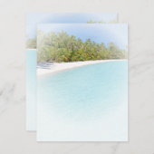 Plage de sable de mer Palms de mer Modèle blanc (Devant / Derrière)