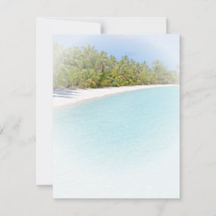 Plage de sable de mer Palms de mer Modèle blanc