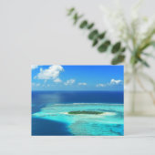 Plage de sable des Maldives carte postale île trop (Debout devant)