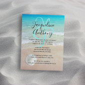 Plage de sable Dollar Faire-part de mariage magnét