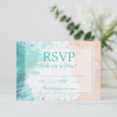 Plage de sable océan turquoise Mariage RSVP #2.2 (Debout devant)