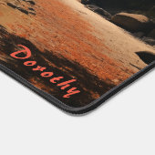 Plage de sable personnalisée avec Arbres Desk Mat (Coin)