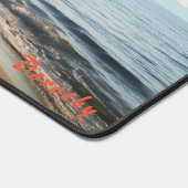 Plage de sable personnalisée avec Arbres Desk Mat (Coin)
