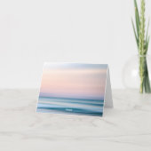 Plage De Sable Tropical Et Carte de remerciements  (Dos)