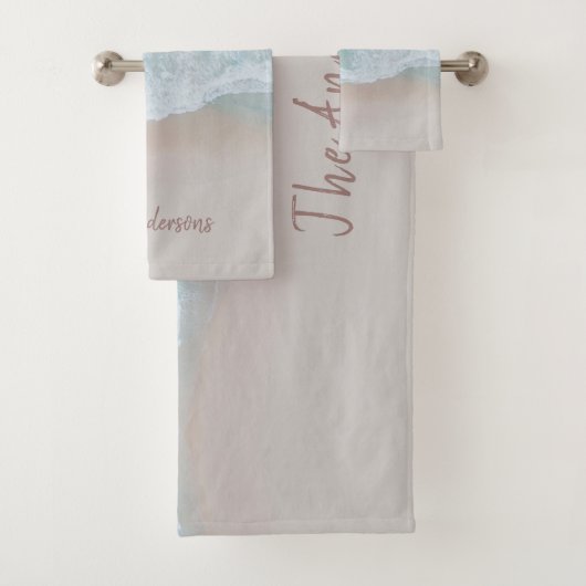 plage de sable tropical océan vagues ensoleillées (En situation)