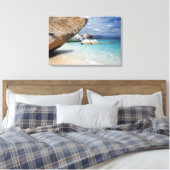Plage de Sardaigne avec de gros rochers toile (Insitu(Chambre))