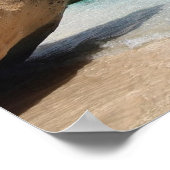 Plage de Sardaigne avec grand poster de rochers (Coin)