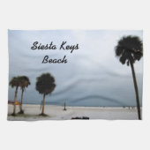 Plage de Siesta Keys, Floride Serviette de cuisine (Horizontal)