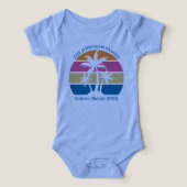 Plage de soleil couchant Palmiers Personnalisé (Design Recto)