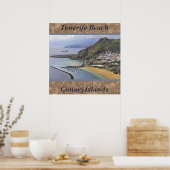 Plage de Tenerife, Îles Canaries, Espagne Poster p (Cuisine)
