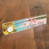 Plage de tournesol Plaque d'identification (Taille)