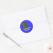 Plage de Vero, Floride, Sticker de palmiers (Enveloppe)