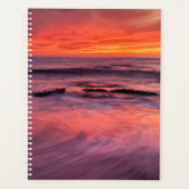 Plage de Windansea, coucher de soleil rouge (Devant)
