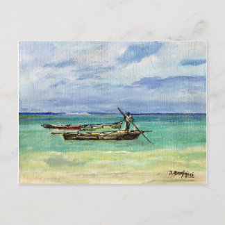 Plage de Zanzibar, Carte postale