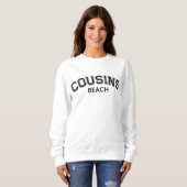Plage des Cousins, Cousins drôle, Sweatshirt Overs (Devant entier)