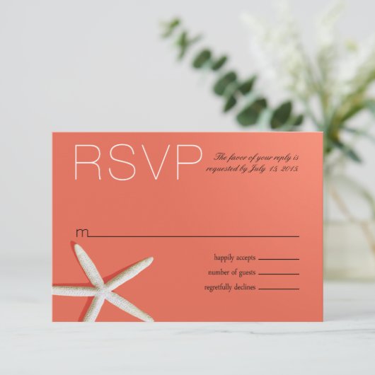 Plage des doigts de poisson Starfish RSVP | corail (Debout devant)