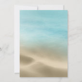 Plage Destination Mariage Invitation (Dos)
