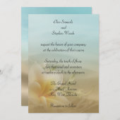 Plage Destination Mariage Invitation (Devant / Derrière)