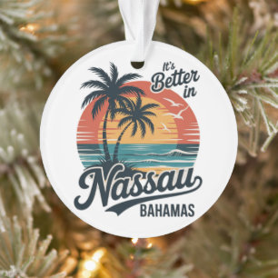 Plage d'été à Nassau Bahamas