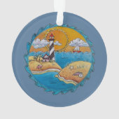 Plage d'été amusant soleil bord de mer côte (dos)