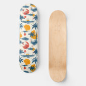 Plage d'été cool Palm Skateboard conçu (Recto)