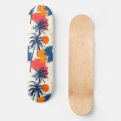 Plage d'été cool Palm Skateboard conçu (Recto)