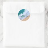 plage d'été moderne minimaliste océan Sticker (Sac)