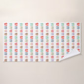 Plage d'été Sandales à thème Motif Flip Flops (Serviette de bain)