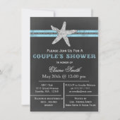 Plage d'étoiles de mer Couple's Invitation douche (Devant)